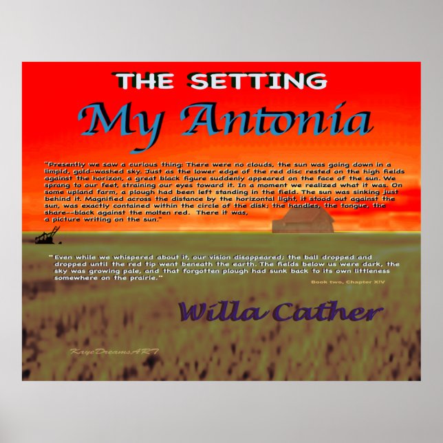My Antonia Setting Poster (Front)