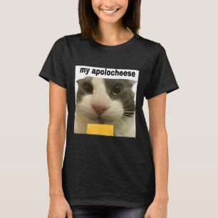 My Apolocheese Funny Cat Meme Brainrot Gen Z Humor T-Shirt