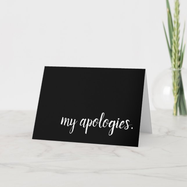 my apologies card (Front)