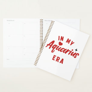 my Aquarius era Planner  ,Aquarius birthday gift