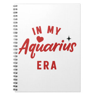my Aquarius era Planner  ,Aquarius birthday gift Notebook