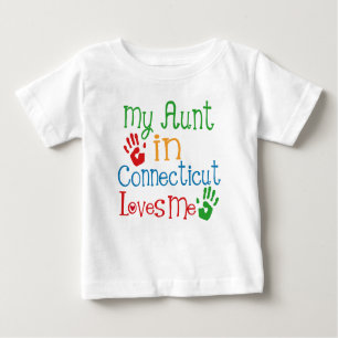 My Aunt in Connecticut Loves Me Baby T-Shirt