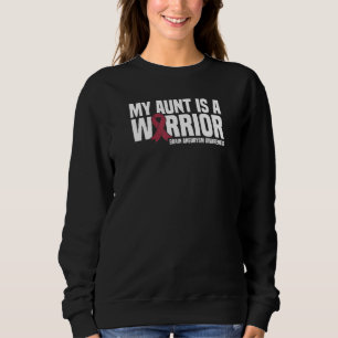 My Aunt Is A Warrior Brain Aneurysm Awareness Sweatshirt
