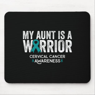 My Aunt Is A Warrior Cervical Cancer Awareness Mouse Pad