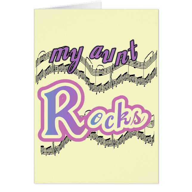 My Aunt Rocks Tshirts and Gifts (Front)