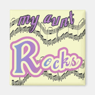 My Aunt Rocks Tshirts and Gifts Magnet