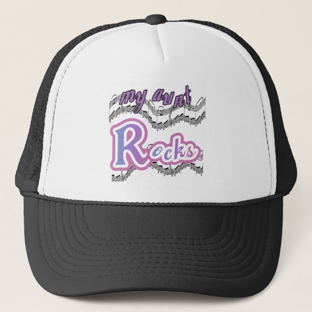 My Aunt Rocks Tshirts and Gifts Trucker Hat (Front)