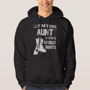 My Aunt Wears Combat Boots Military Veteran Tee