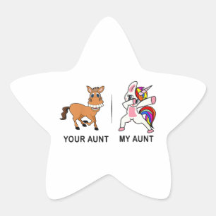 My Aunt Your Aunt Gifts For Auntie Star Sticker