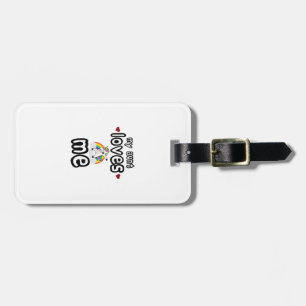 My Auntie loves me dabbing unicorns arrows hearts Luggage Tag