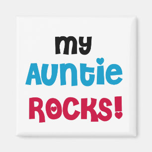 My Auntie Rocks Tshirts and Gifts Magnet