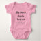 My Aunty Loves Me Baby Body Suit with Custom Name