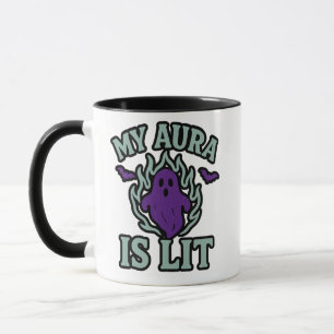 My Aura Is Lit – Purple Aesthetic  Mug
