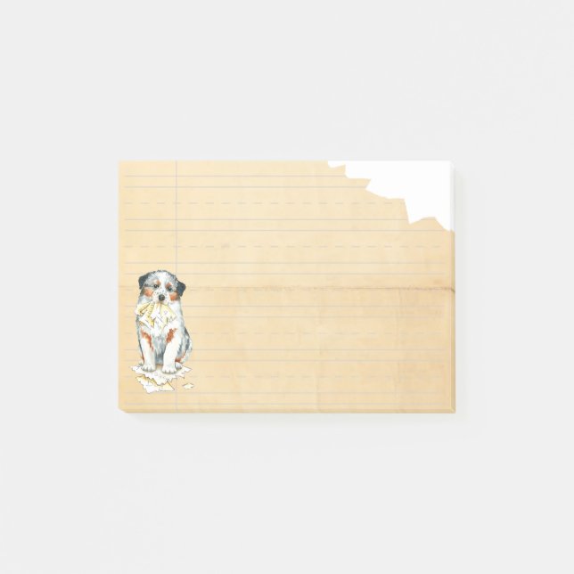 My Aussie Ate My Homework Post-it Notes (Front)