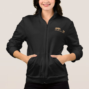 My Aussie is my Top Hand - Ladies Zip Up Hoodie