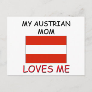 My Austrian Mum Loves Me Postcard