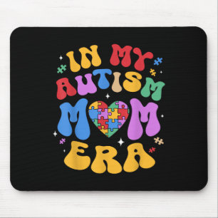 My Autism Mum Autism Awareness Groovy Retro Vintag Mouse Pad