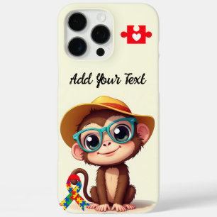 My Autistic cute lil Monkey iPhone 16 Pro Max Case