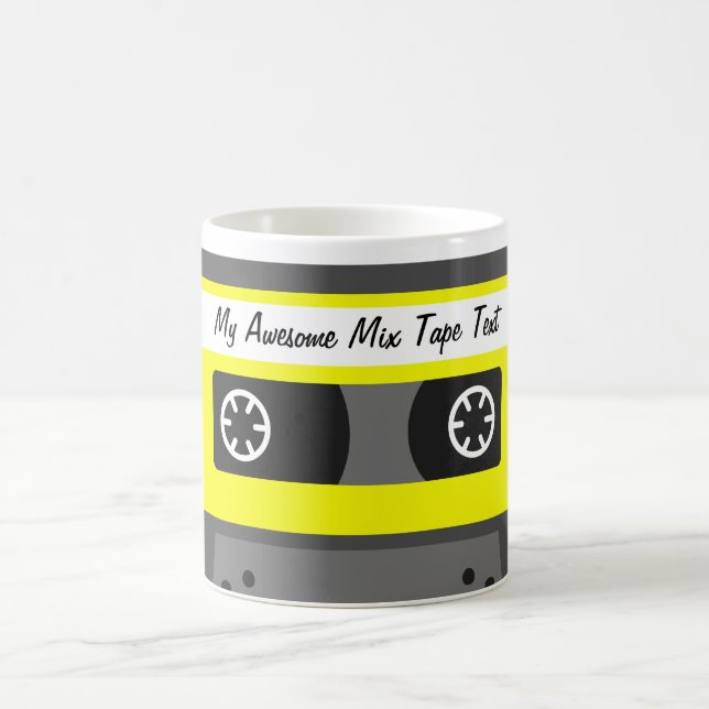 My Awesome Mix Tape mug - with custom text (Center)
