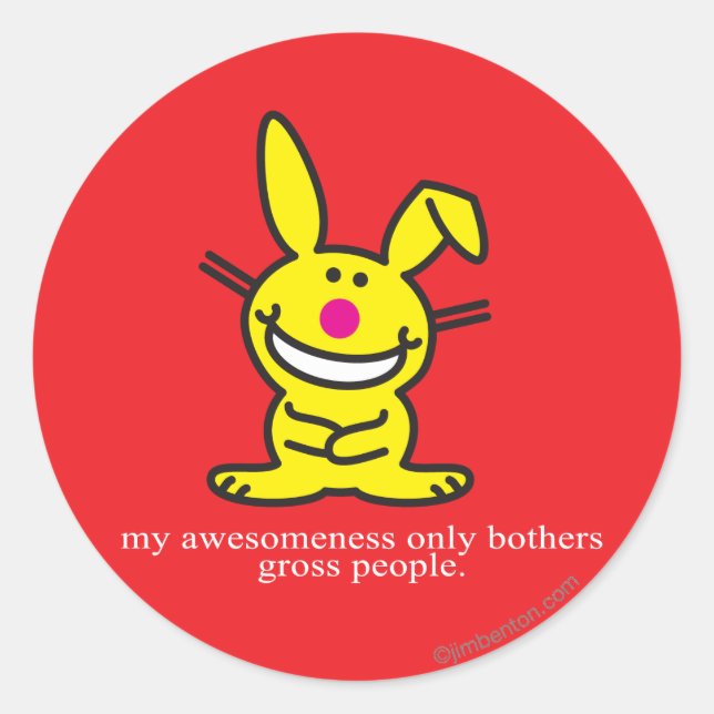 My Awesomeness Classic Round Sticker (Front)