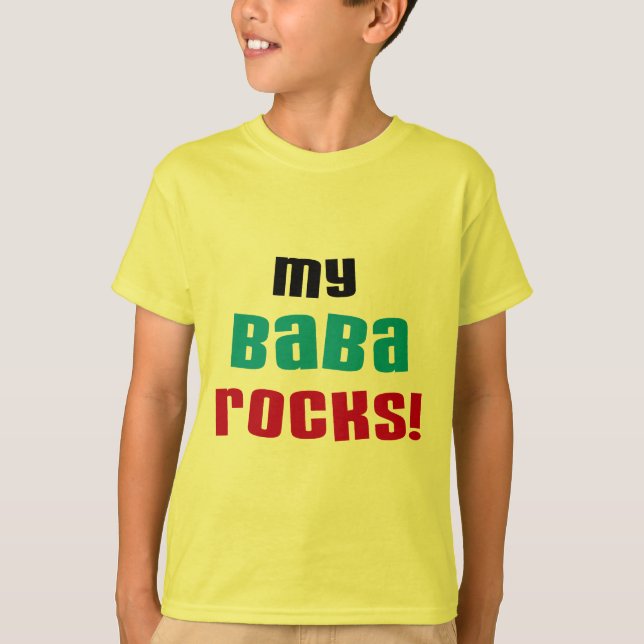 My Baba Rocks T-shirts and Gifts (Front)