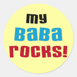 My Baba Rocks T-shirts and Gifts Classic Round Sticker
