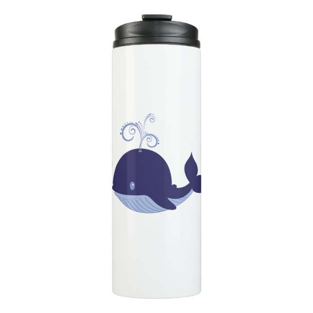My Baby Blue Whale Thermal Tumbler (Front)