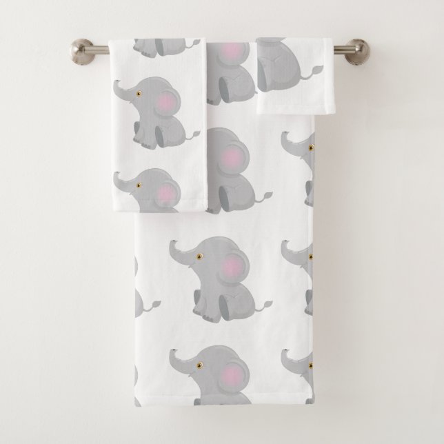 My Baby Elephant Bath Towel Set (Insitu)