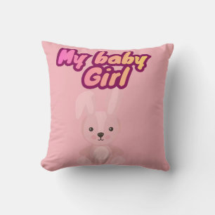 My Baby Girl Cute Bunny Cushion