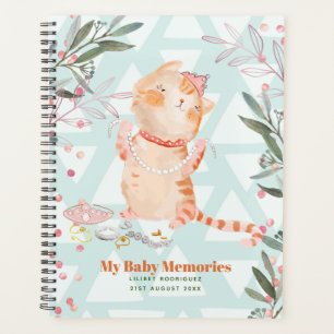 My Baby Memories Personalised Princess Cat Theme Planner
