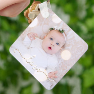 My Baby Photo Custom Key Ring