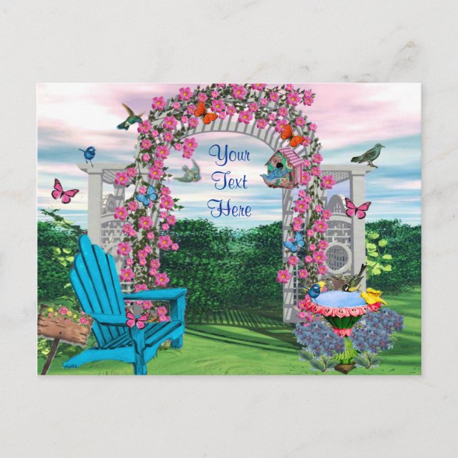 My Backyard Garden Postcard (Front)