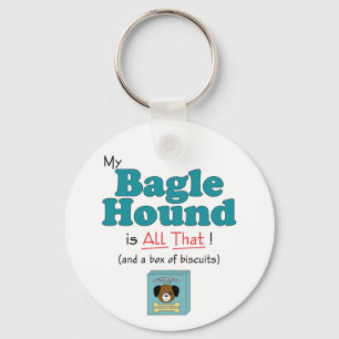 My Bagle Hound is All That! Key Ring