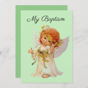My Baptism angel Invitation