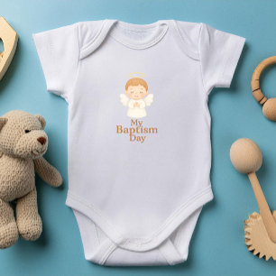 My Baptism Day Cute Angel Baby Bodysuit - GIFTS