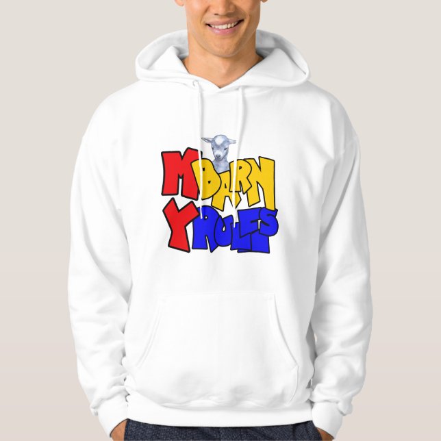 My Barn My Rules Baby Goat Hoodie (Front)