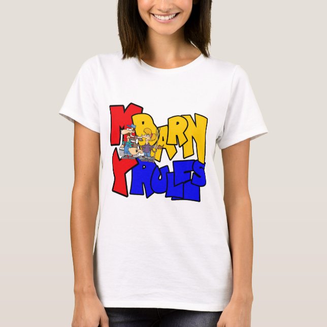 My Barn My Rules Cow T-Shirt (Front)