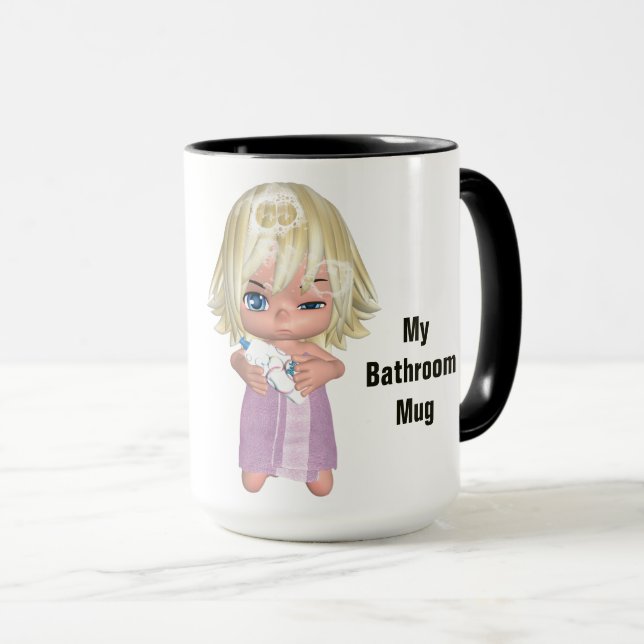 My bathroom mug (Front Right)