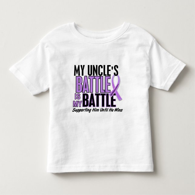 My Battle Too 1 Uncle Hodgkin’s Lymphoma Toddler T-Shirt (Front)