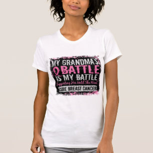 My Battle Too 2 Breast Cancer Grandma T-Shirt