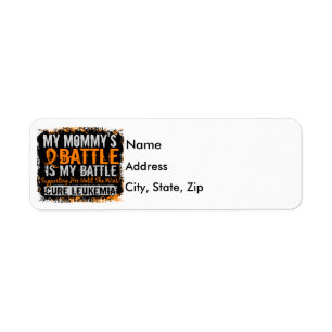 My Battle Too 2 Leukaemia Mummy Return Address Label