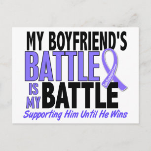 My Battle Too Boyfriend Oesophageal Cancer Postcard