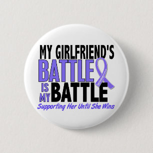 My Battle Too Girlfriend Oesophageal Cancer 6 Cm Round Badge