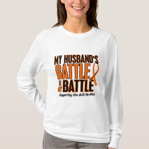 My Battle Too Husband Leukaemia T-Shirt