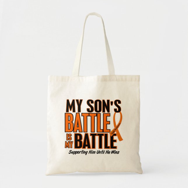 My Battle Too Son Leukaemia Tote Bag (Front)
