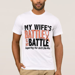 My Battle Too Wife Uterine Cancer T-Shirt