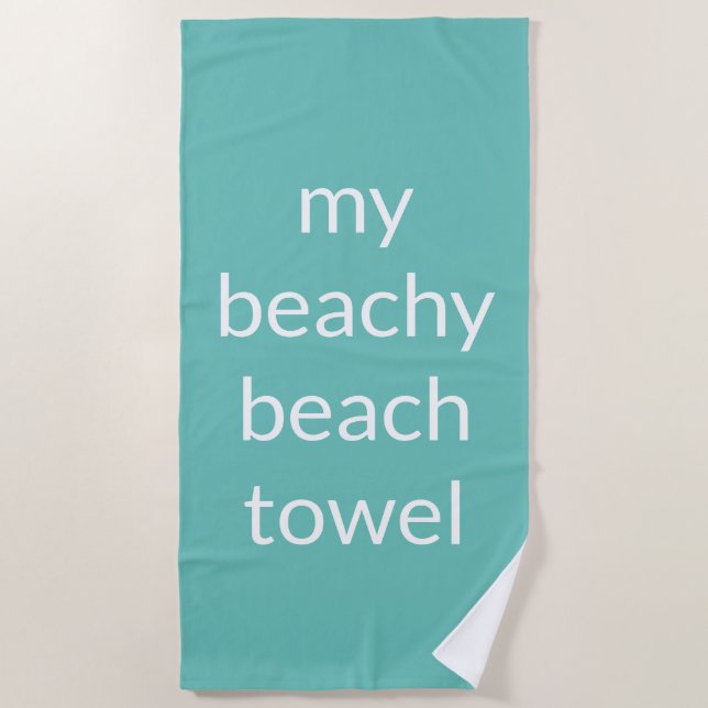 my beachy beach towel (Front)