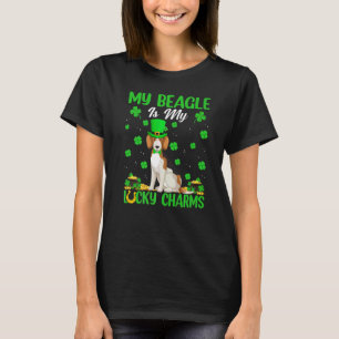 My Beagle Are My Lucky Charms Beagle Dog St Patric T-Shirt