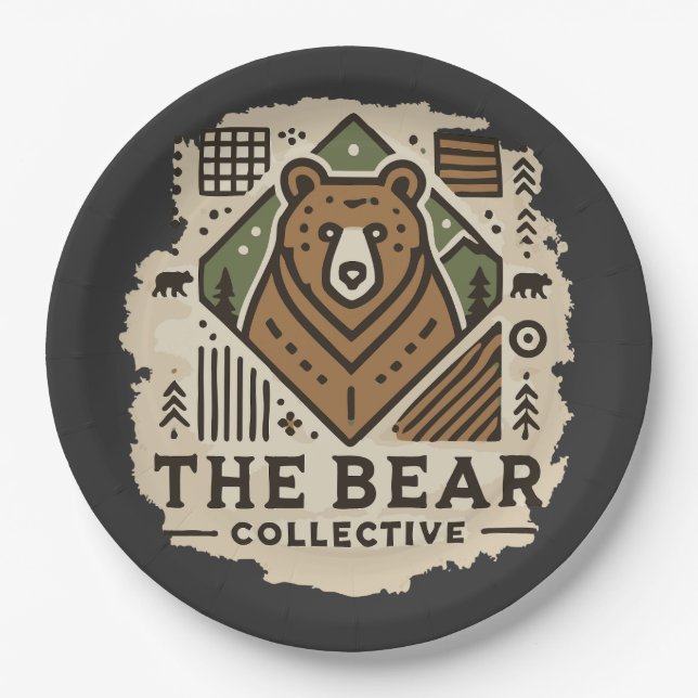 My Bear Collective Paper Plate (Front)
