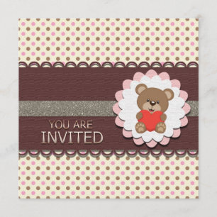 My Beary First Birthday Invitation